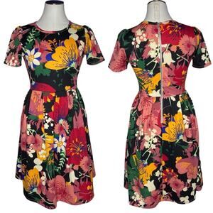 LulaRoe Bold Floral Amelia Dress size Small